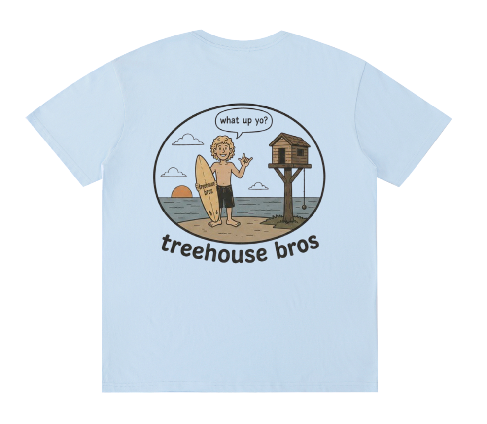 Treehouse Bros “What Up Yo?” tee