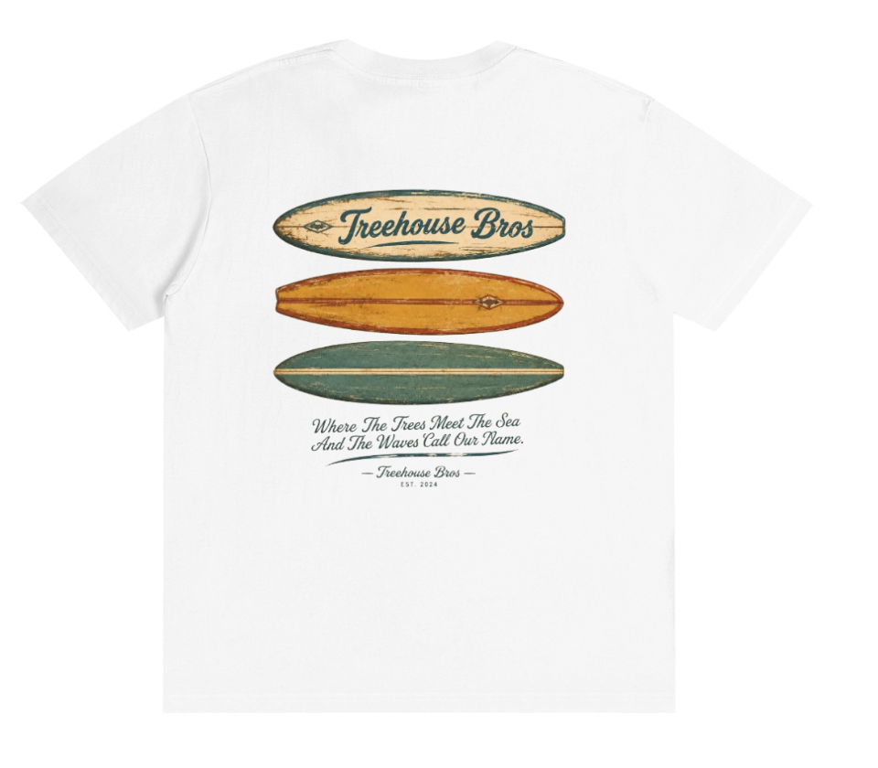 Treehouse Bros “Boards & Breaks” Tee